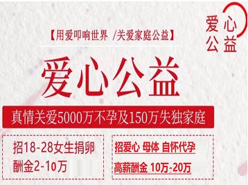 兴宾捐卵助孕生子 爱心志愿者招募
